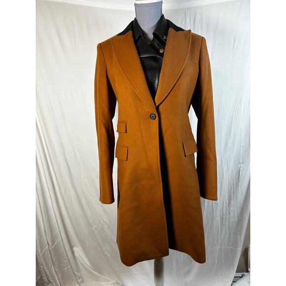 Veronica Beard Jackets & Blazers - Veronica Beard Size 6 Chesterfield Wool Cashmere Dickey Coat Trench Leather moto